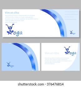 Vector banner templates Yoga