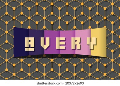 vector banner with text template typography in luxury abstract background