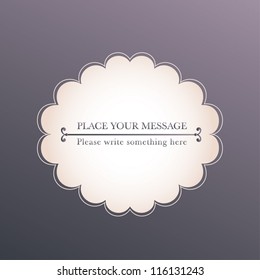 Vector banner, vintage invitation card