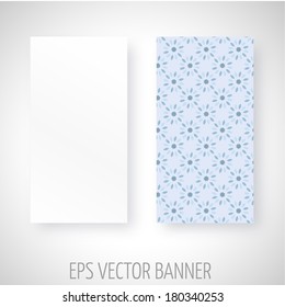 Vector banner with vintage wallpaper style decoration