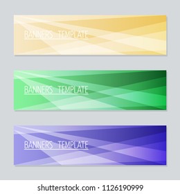 Vector banner for web design. Abstraction