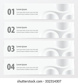vector banner  white color