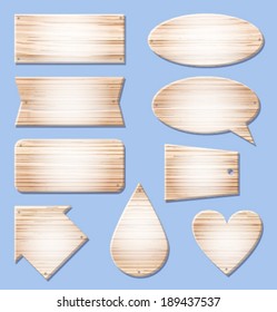 vector banner wood