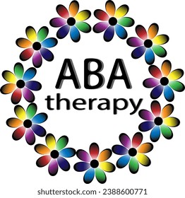 Vector banner of World Autism Day, made from a colored wreath with an inscription, on a white background. World Autism Day April 2nd.