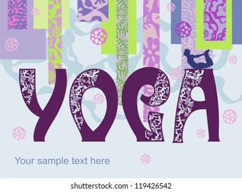 Vector banner  yoga