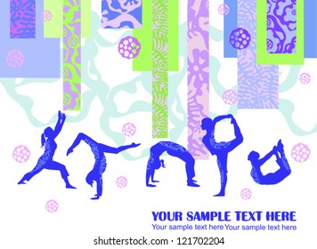 Vector banner  yoga