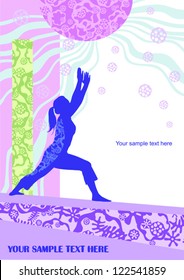 Vector banner  yoga