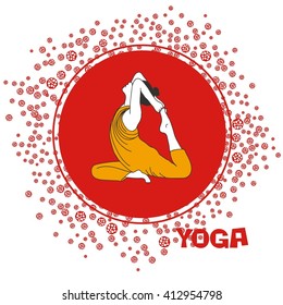 Vector banner  yoga