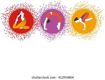 Vector banner  yoga