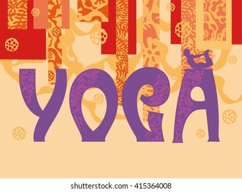 Vector banner  yoga