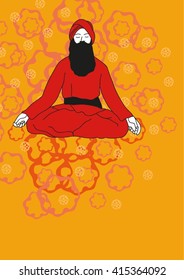 Vector banner  yoga