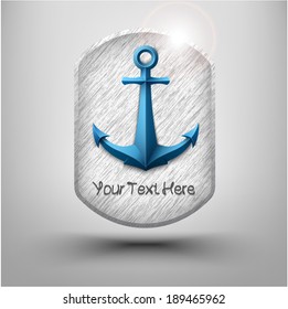 Vector banner.Anchor