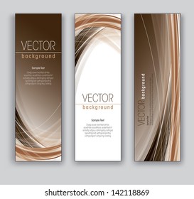 Vector Banners.  Abstract Backgrounds.