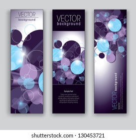 Vector Banners. Abstract Backgrounds. Eps10 Format.