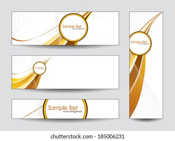 Vector Banners. Abstract Designs. Eps10. 