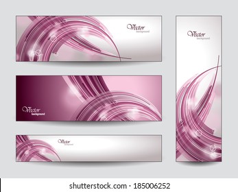 Vector Banners. Abstract Designs. Eps10. 