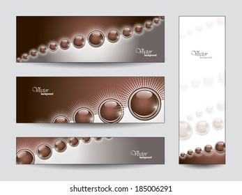 Vector Banners. Abstract Designs. Eps10. 