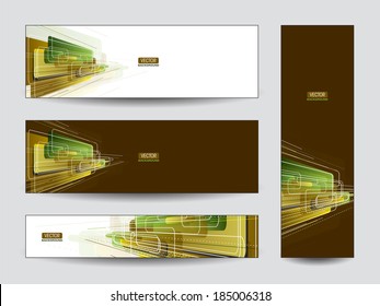 Vector Banners. Abstract Designs. Eps10. 