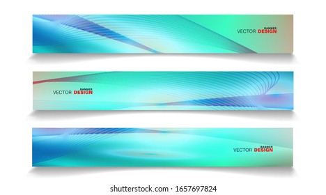 Vector banners arranged for your design, Abstract background illustration.