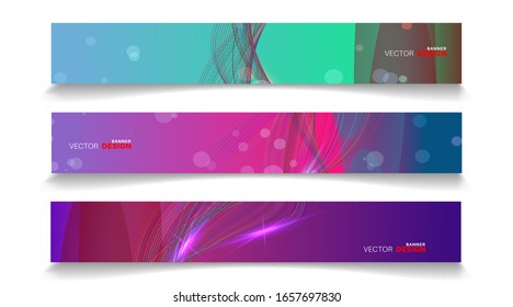 Vector banners arranged for your design, Abstract background illustration.