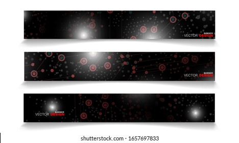 Vektorillustration-Banner für Ihr Design, Abstrakte Hintergrundgrafik.
