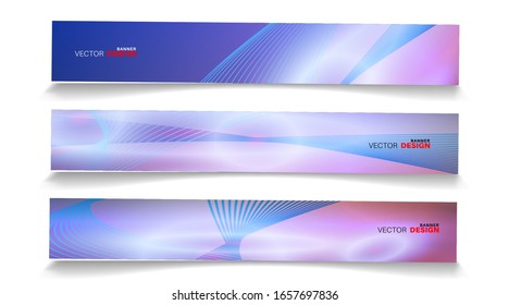 Vector banners arranged for your design, Abstract background illustration.