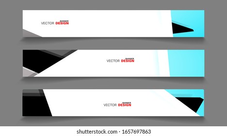 Vector banners arranged for your design, Abstract background illustration.