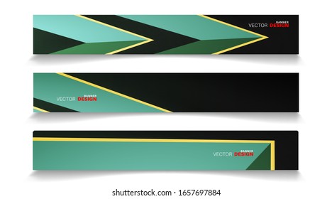 Vector banners arranged for your design, Abstract background illustration.