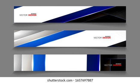 Vector banners arranged for your design, Abstract background illustration.