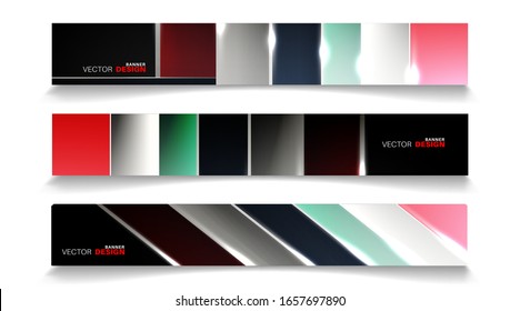 Vector banners arranged for your design, Abstract background illustration.
