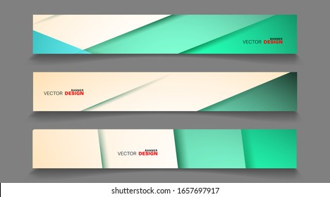 Vector banners arranged for your design, Abstract background illustration.