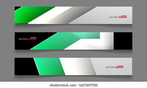 Vector banners arranged for your design, Abstract background illustration.