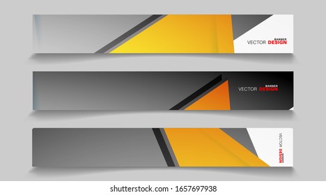 Vector banners arranged for your design, Abstract background illustration.