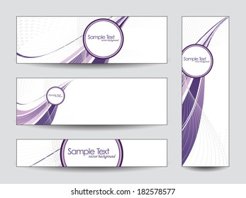 Vector Banners / Bookmarks. Abstract Background.
