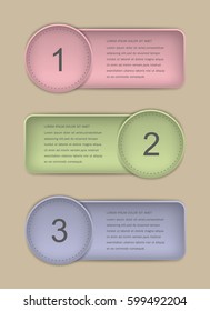 Vector banners for business design.Modern infographic banners.