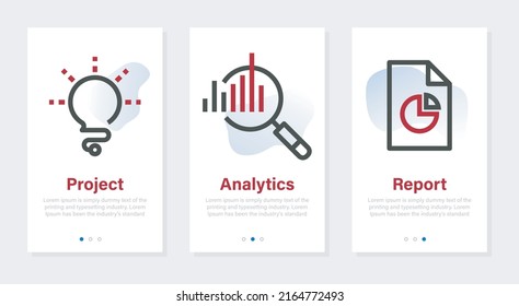Banderas vectoriales con ilustraciones de vectores de temas empresariales