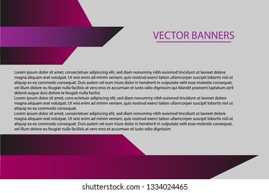 vector banners design