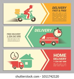 Delivery Service Poster Hd Stock Images Shutterstock