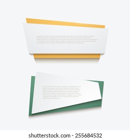 Vector banners element design. Modern background. Eps10