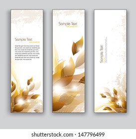 Vector Banners. Floral Design.