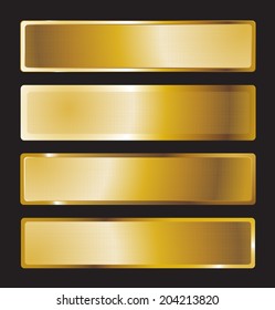 vector banners gold