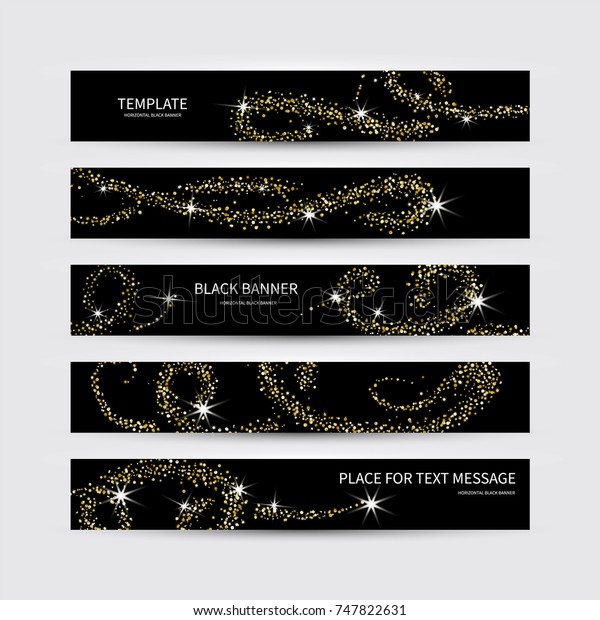 Vector banners gold. Cards shopping, sale, web,\
exclusive, luxury,\
privilege