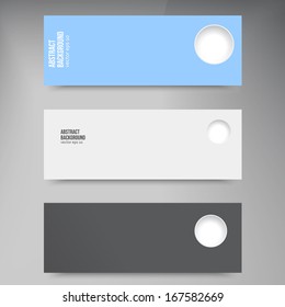 Vector banners and hol. Color set