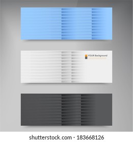Vector banners and line. Color set web design