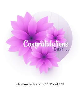 Vector  banners with pink flowers. Can be used as greeting card or wedding invitation. Vector. EPS 10