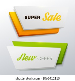 Vector banners set