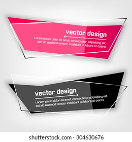 Vector banners set