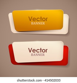 Vector banners set
