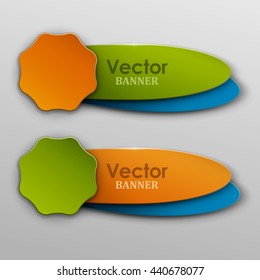 Vector banners set.