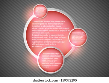 Vector banners set with color background 